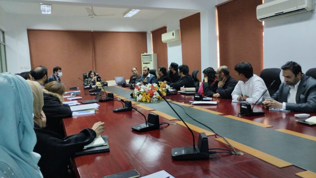 National Coordinator CMU, Dr Razia Fatima, chaired the internal meeting ...